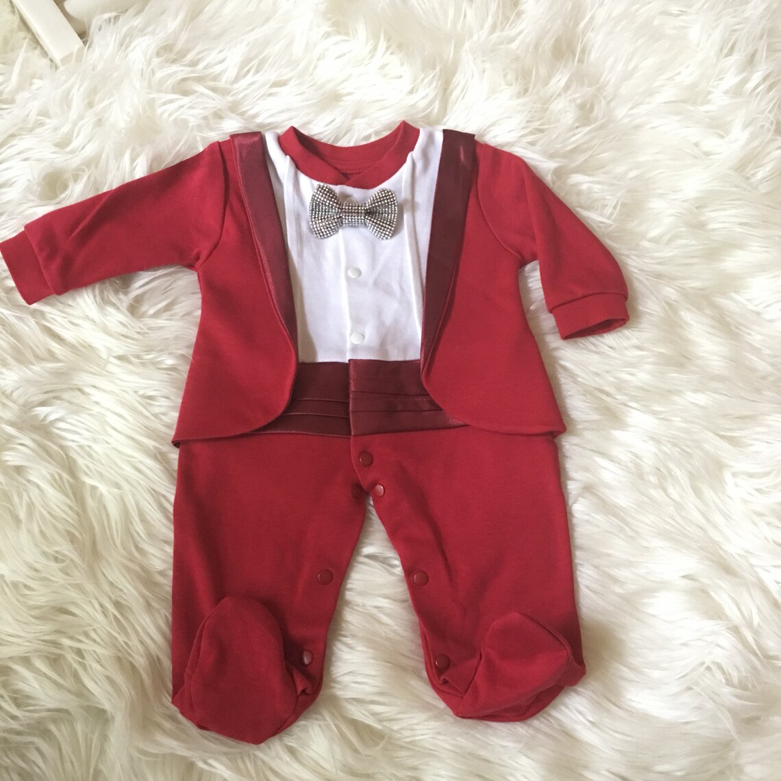 Navy Tuxedo for Baby Boybaby Tuxedobaby Boy Wedding Etsy