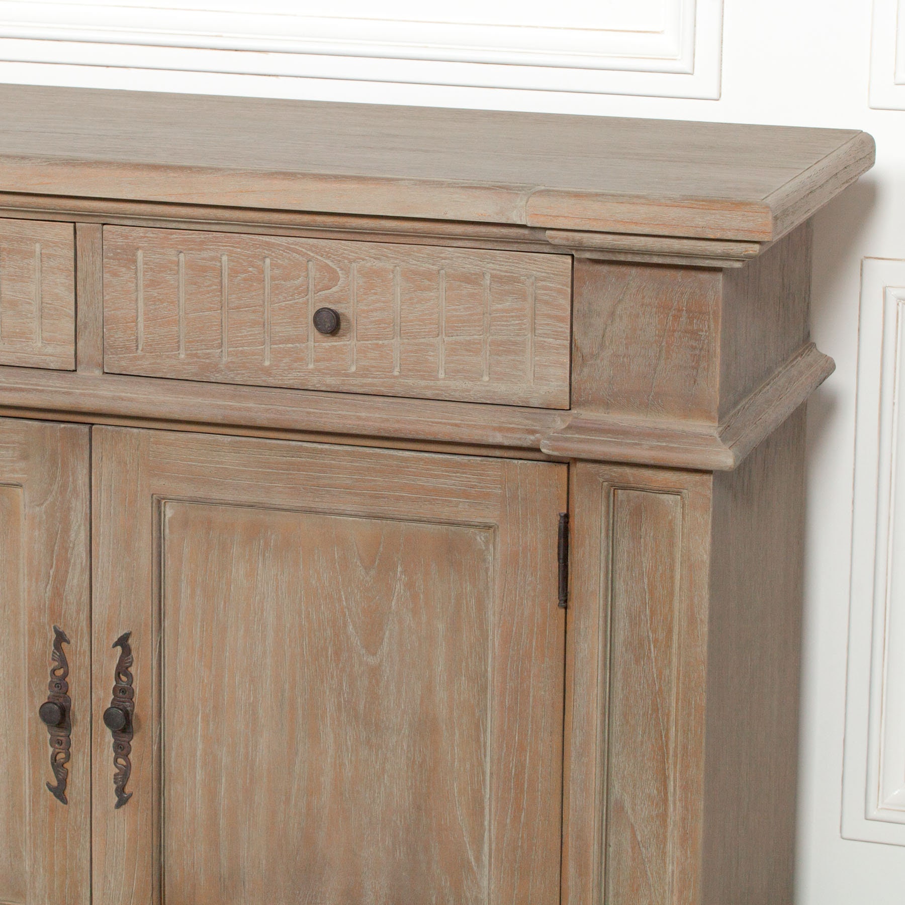 Download Farmhouse Rustic Classical Style Large 232 cm Distressed ...