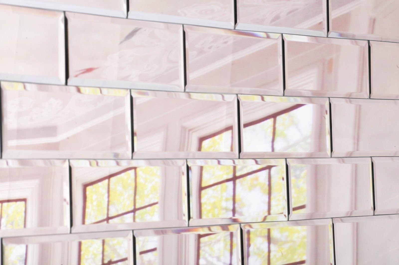 Bevel Edged Mirror Wall Tiles 20 cm x 7.4 cm Etsy
