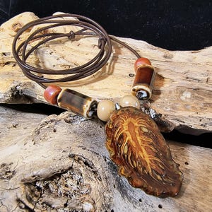 Beautiful Pine Cone Necklaces Is Created Using A Slice Of A Real Pine Cone is Perfect Git For Nature Lover