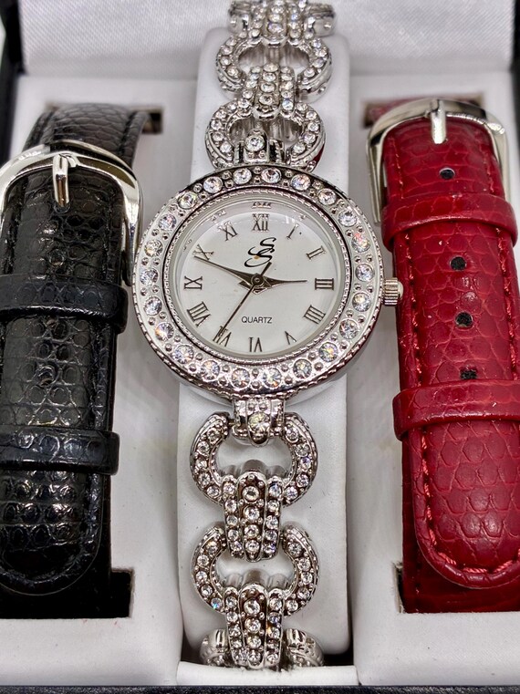 Suzanne Sommers Watch Sparkly Suzanne Somers Crystal Watch - Etsy main image 4