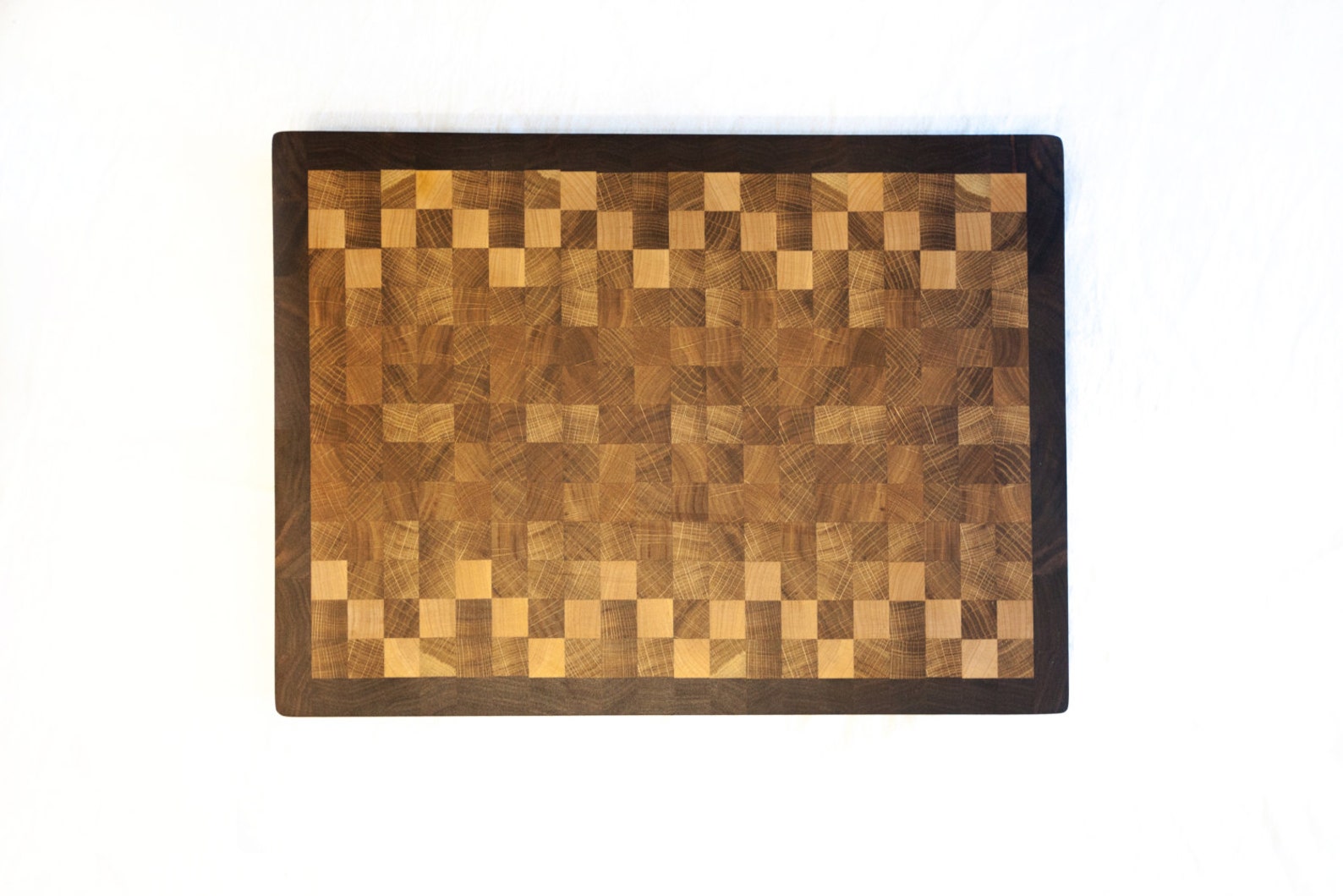 Oak end grain cutting board. Etsy