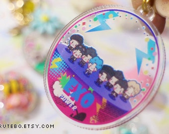 EXO Acrylic Keychain, K-Pop Group Charm