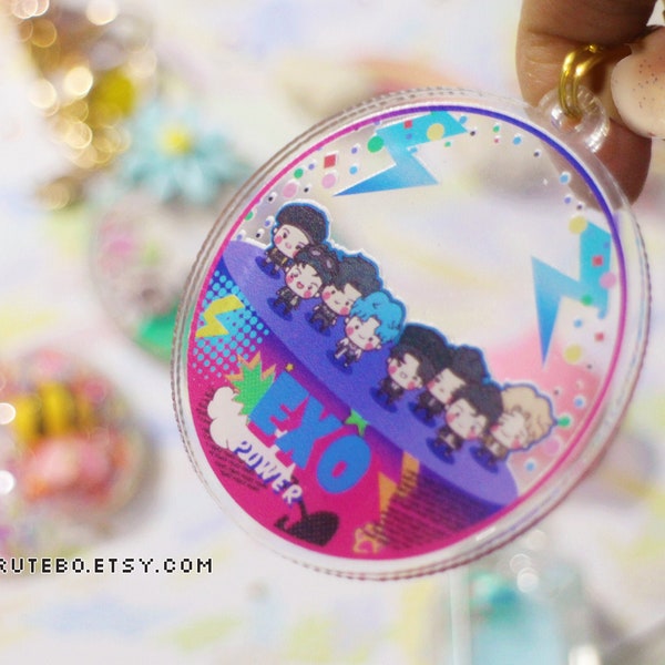 EXO Acrylic Keychain, K-Pop Group Charm