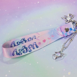 AESPA lanyard / AESPA lightstick keychain wrist strap