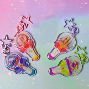 Kpop Lightstick - Kpop-draagtashanger, magisch Halloween-thema sleutelhanger loona dreamcatcher tweemaal rood fluweel - merchandise meidengroep - deel II afbeelding 13