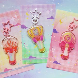 Kpop Lightstick - Kpop Konzert Taschenanhänger, Zauberhafter Halloween Schlüsselanhänger Loona Traumfänger zwei Mal Roter Samt - Girlband merch - Teil II