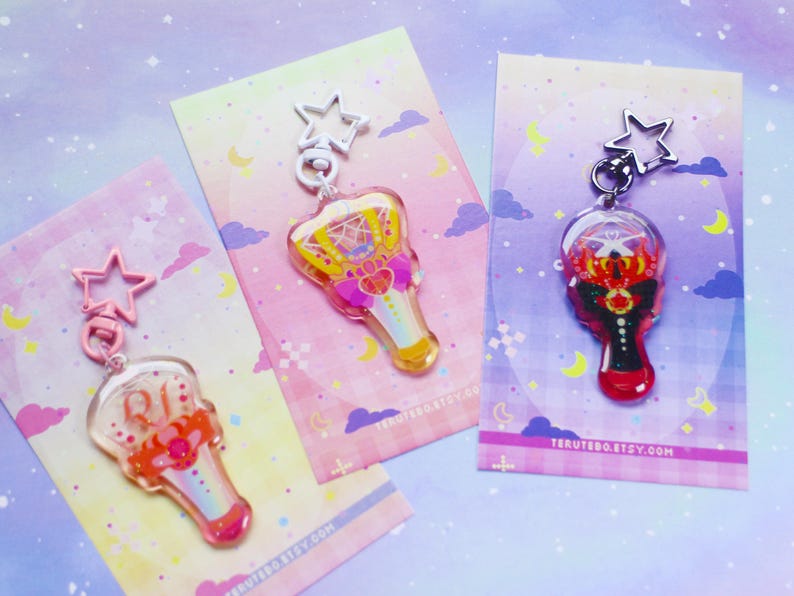 Kpop Lightstick - Kpop-draagtashanger, magisch Halloween-thema sleutelhanger loona dreamcatcher tweemaal rood fluweel - merchandise meidengroep - deel II afbeelding 19