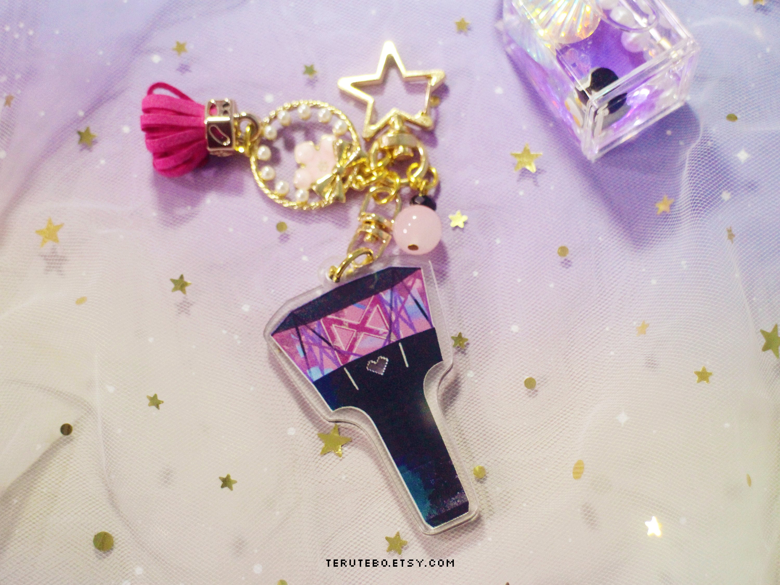 MONSTA X Lightstick Acrylic Keychain, Kpop Mondoongie Charm - Etsy