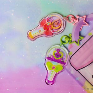 Kpop Lightstick - Kpop-draagtashanger, magisch Halloween-thema sleutelhanger loona dreamcatcher tweemaal rood fluweel - merchandise meidengroep - deel II afbeelding 12
