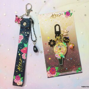 ATEEZ keychain small airpod case charm / ateez floral