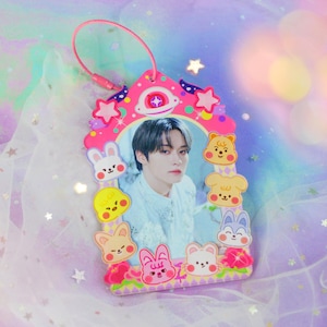 SKZOO PC Holder | Stray Kids Photocard Holder for photo card, Toploader Binder id | Skzoo keychains Kpop Merch for STAY