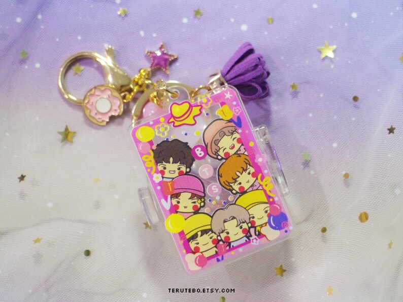 BTS Keychains Butter BTS Keychain Group Festa / Chibi Etsy