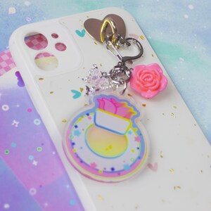 ZERO BASE ONE Keychain / ZB1 phone charms kpop keyring | zerobaseone keyring / kpop car keys hologram deco (Pastel Holographic) image 14