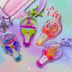 Kpop Lightstick - Kpop-draagtashanger, magisch Halloween-thema sleutelhanger loona dreamcatcher tweemaal rood fluweel - merchandise meidengroep - deel II afbeelding 14