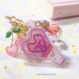 SNSD keychain / Girls generation light stick / snsd lanyard / GG (CHERRY charm)