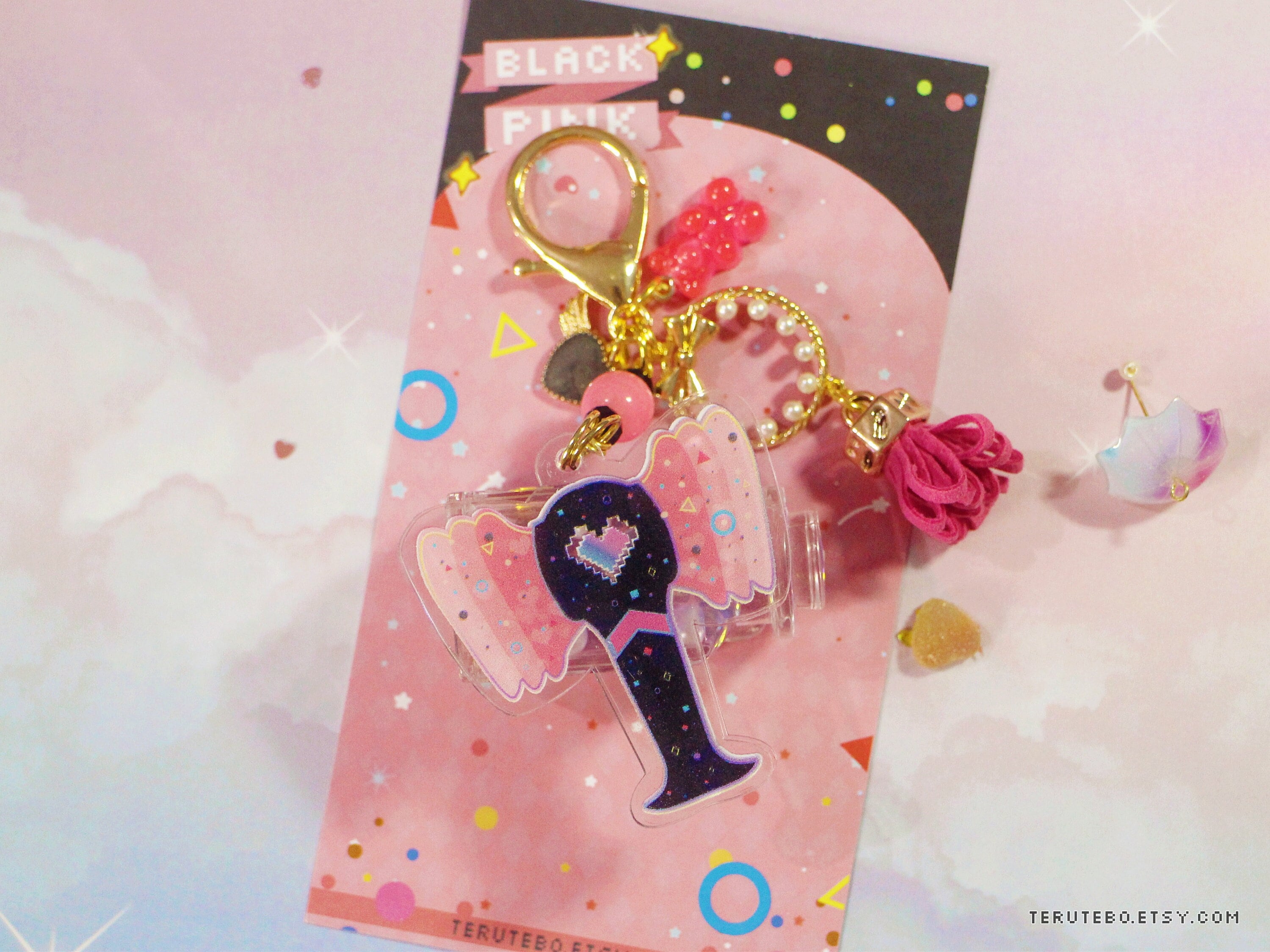 Porte Cles Pop Blackpink Rose - Fashion » Keychains/Wallets »