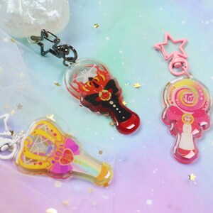 Kpop Lightstick - Kpop-draagtashanger, magisch Halloween-thema sleutelhanger loona dreamcatcher tweemaal rood fluweel - merchandise meidengroep - deel II afbeelding 10