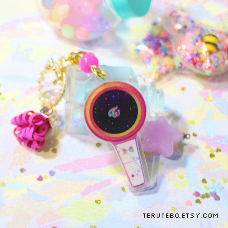 TWICE lightstick keychain acrylic keychain candy bong kpop once