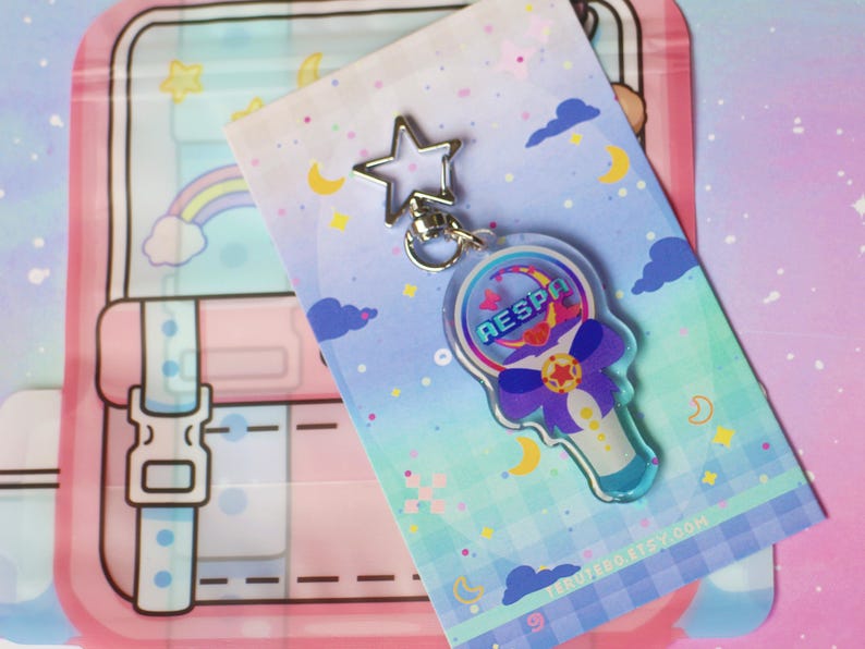 Kpop Lightstick - Kpop-draagtashanger, magisch Halloween-thema sleutelhanger loona dreamcatcher tweemaal rood fluweel - merchandise meidengroep - deel II afbeelding 11