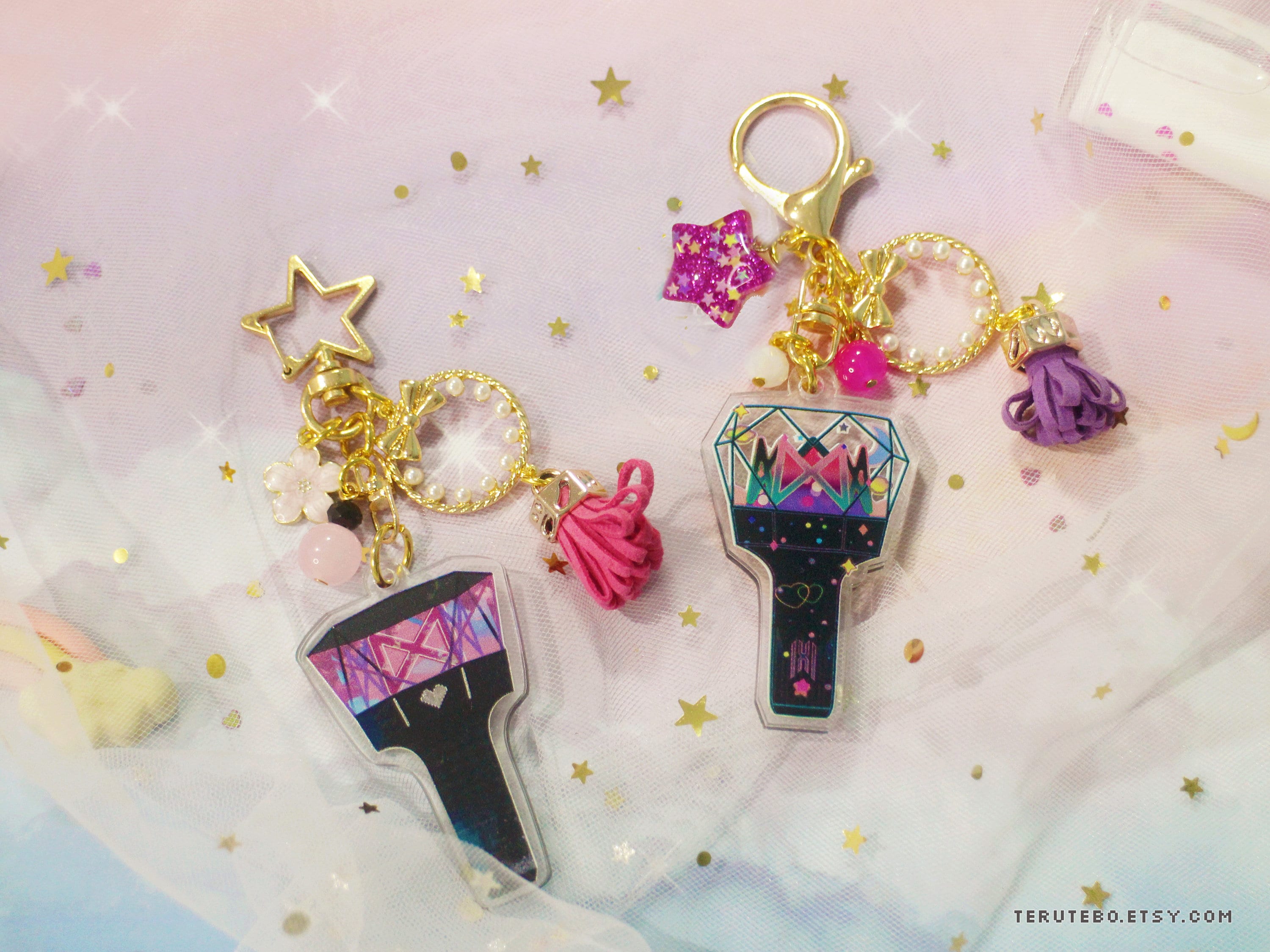 MONSTA X Lightstick Acrylic Keychain, Kpop Mondoongie Charm - Etsy