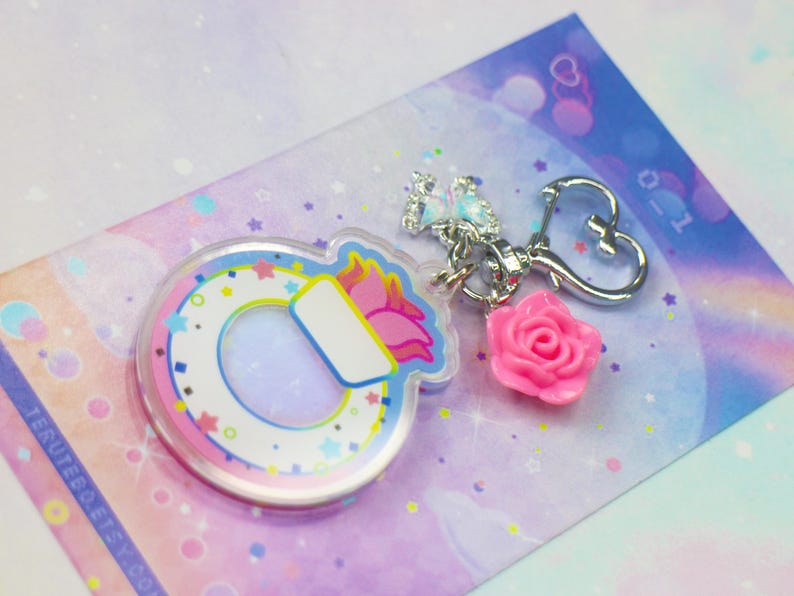 ZERO BASE ONE Keychain / ZB1 phone charms kpop keyring | zerobaseone keyring / kpop car keys hologram deco (Pastel Holographic) image 16