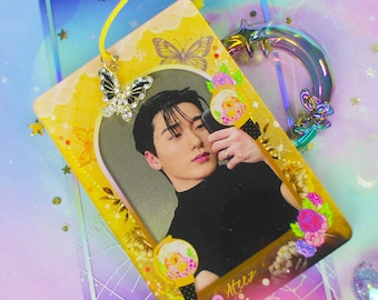 ATEEZ Photocard Holder | ATEEZ San keychain - Kpop Bias photo Kpop personalized PC Cover