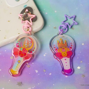 Kpop Lightstick - Kpop-draagtashanger, magisch Halloween-thema sleutelhanger loona dreamcatcher tweemaal rood fluweel - merchandise meidengroep - deel II afbeelding 9