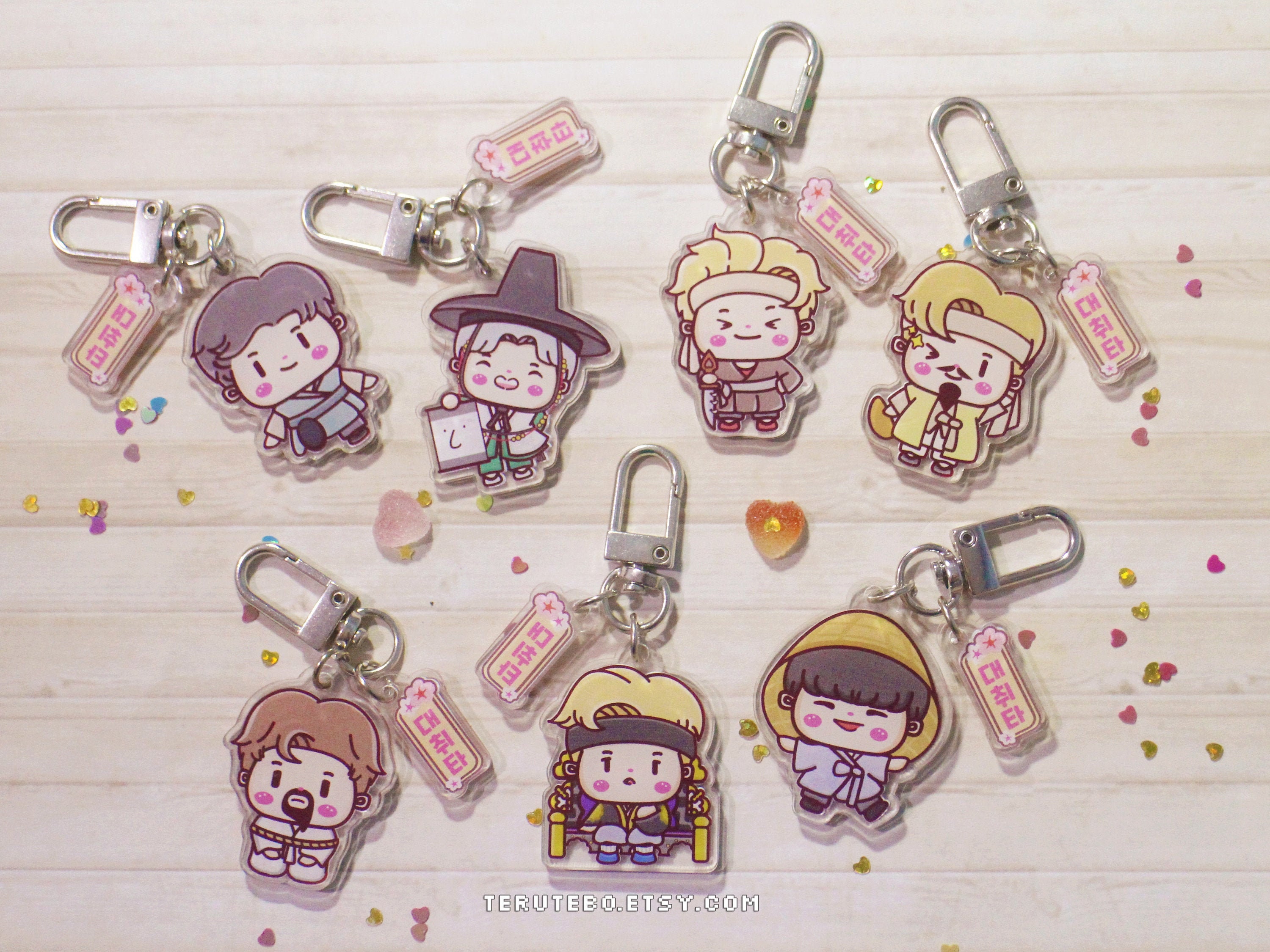 Buy BTS Keychain SET / OT7 Mixtape Charms Agust D Daechwita Online in India  - Etsy