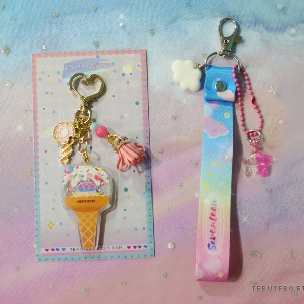 SEVENTEEN LANYARD / keychain strap / SVT lightstick lanyard / seventeen wrist strap / phone strap