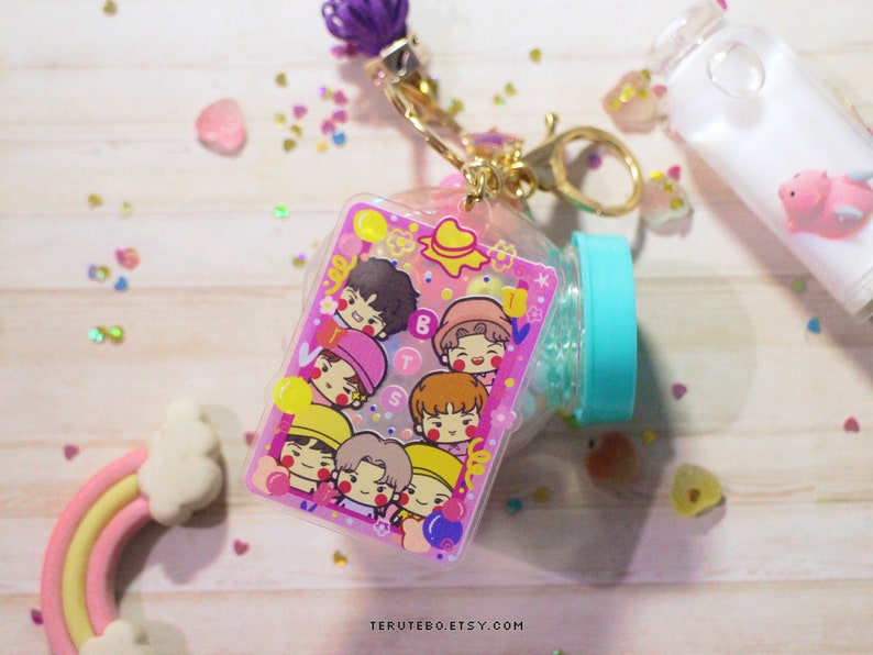 BTS Keychains Butter BTS Keychain Group Festa / Chibi Etsy