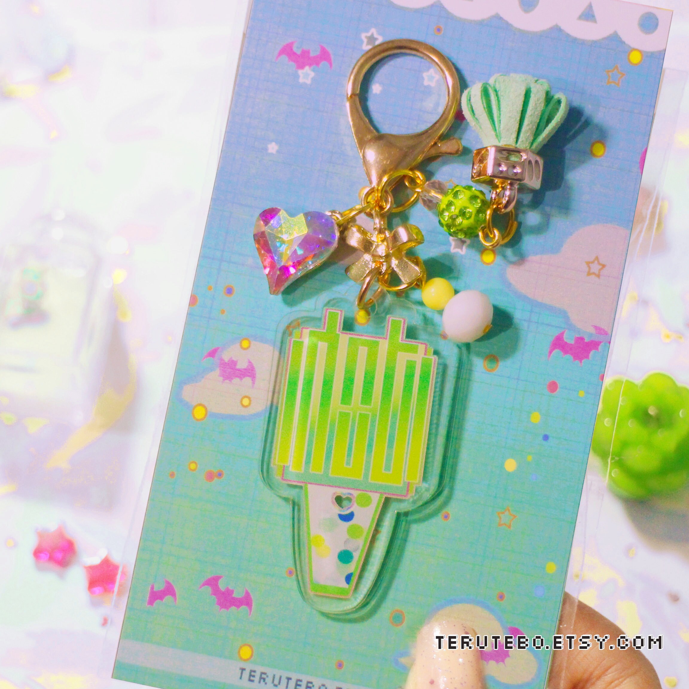 Nct Lightstick Accessories Acrylic Keychain Nct Keychain Etsy