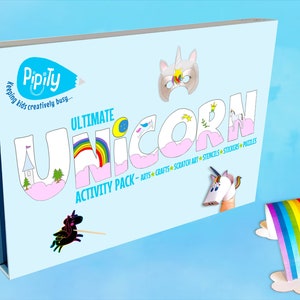 Unicorn Gifts for Girls| 50 Fun Arts and Crafts Kits for Kids | Paper craft, Colouring, Drawing, Stencil, Scratch Art & Sticker Activities