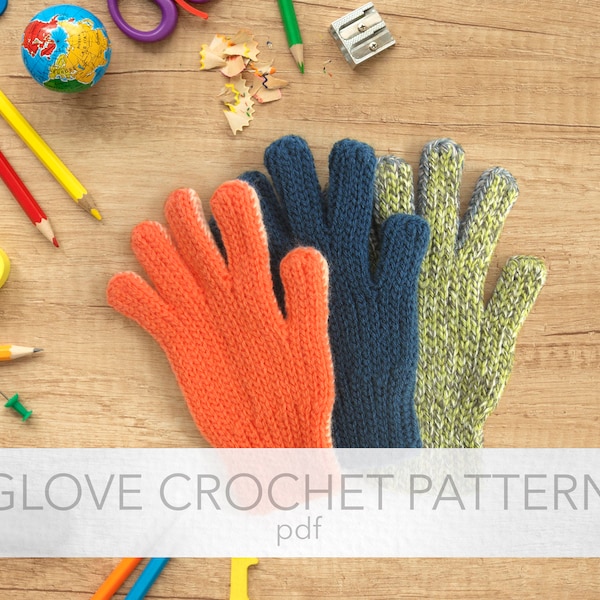 PDF Pattern. Kids Crochet Glove. English & Spanish