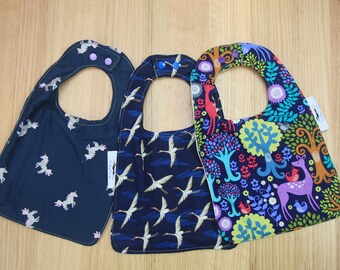 dribble bibs with waterproof backing