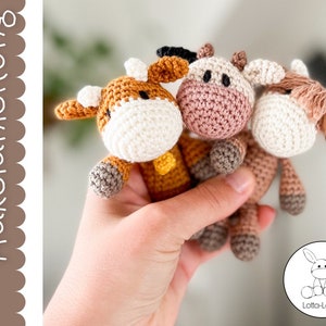 Crochet pattern mini cow