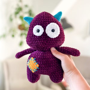 Crochet pattern monster (German crochet pattern)