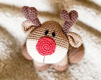 Crochet pattern reindeer (German instructions)