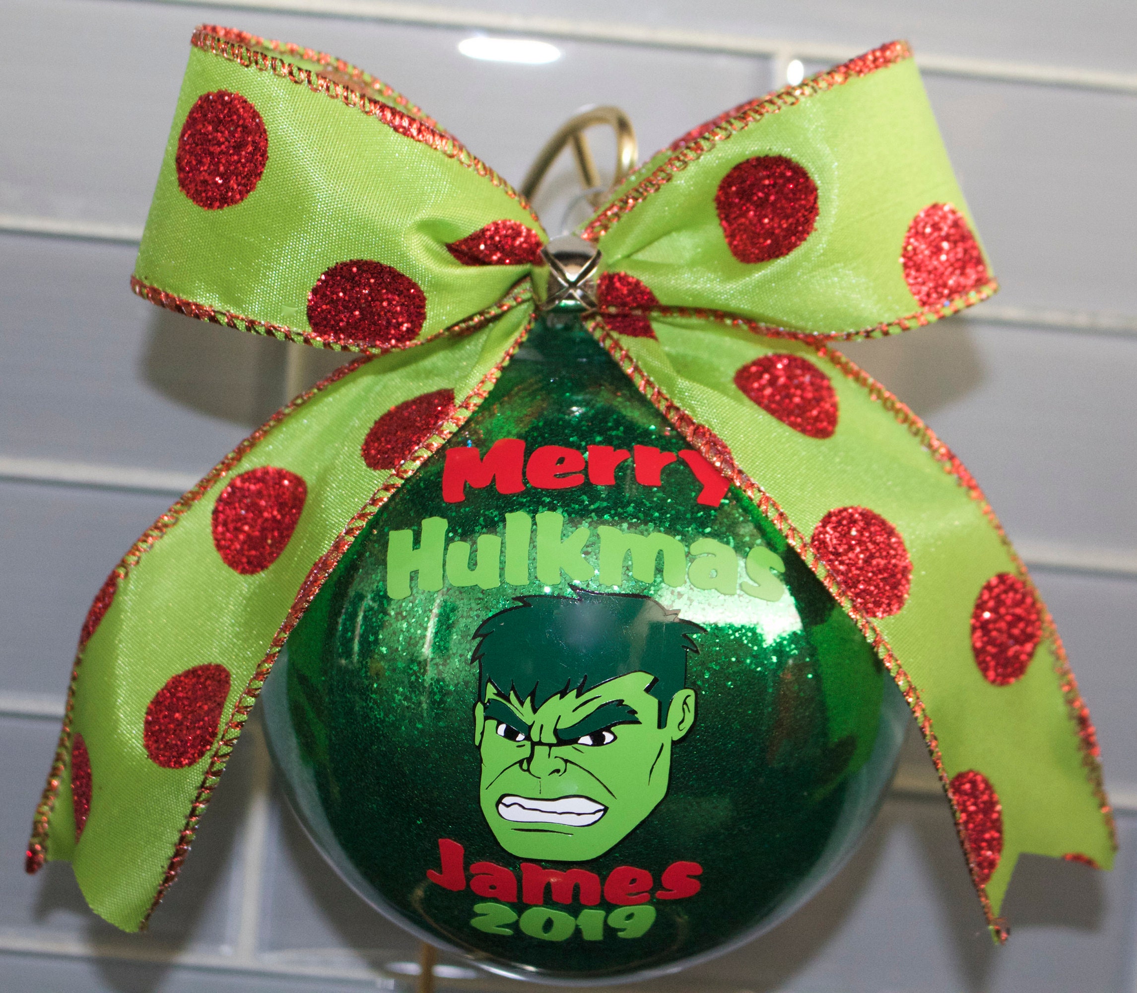 Hulk ornament Boys Custom Ornament Personalized Hulk | Etsy