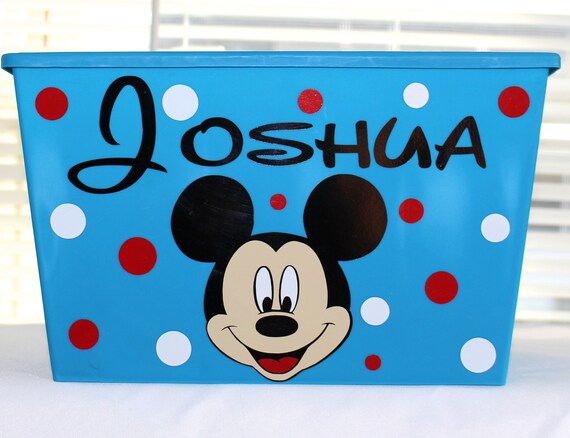 mickey mouse toy bin