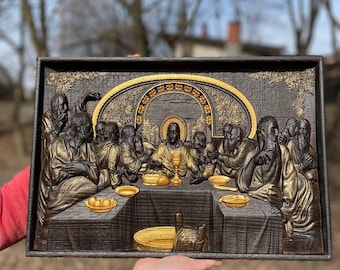 The Last Supper Christian Gift Wall Art: Religious Home Decor, M-XXXL, Tax Free