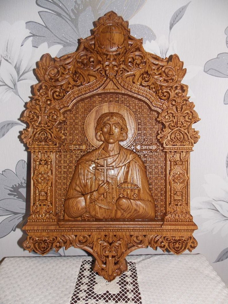 Saint Valerie Wooden carved religious wall art orthodox Icon Etsy