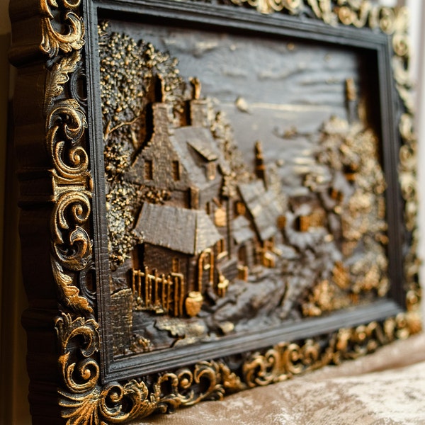 Carved Wood Wall Art Etsy