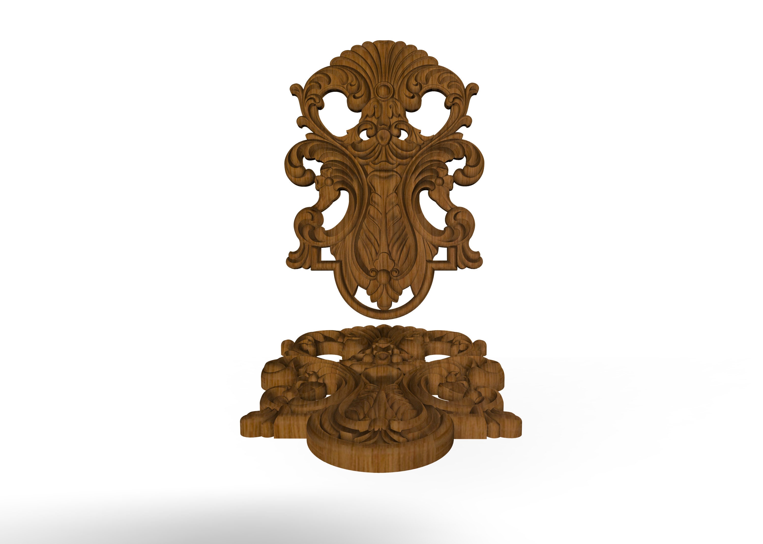 10 Furniture Wood Appliques Onlay Decor 106 Wood Carved Etsy