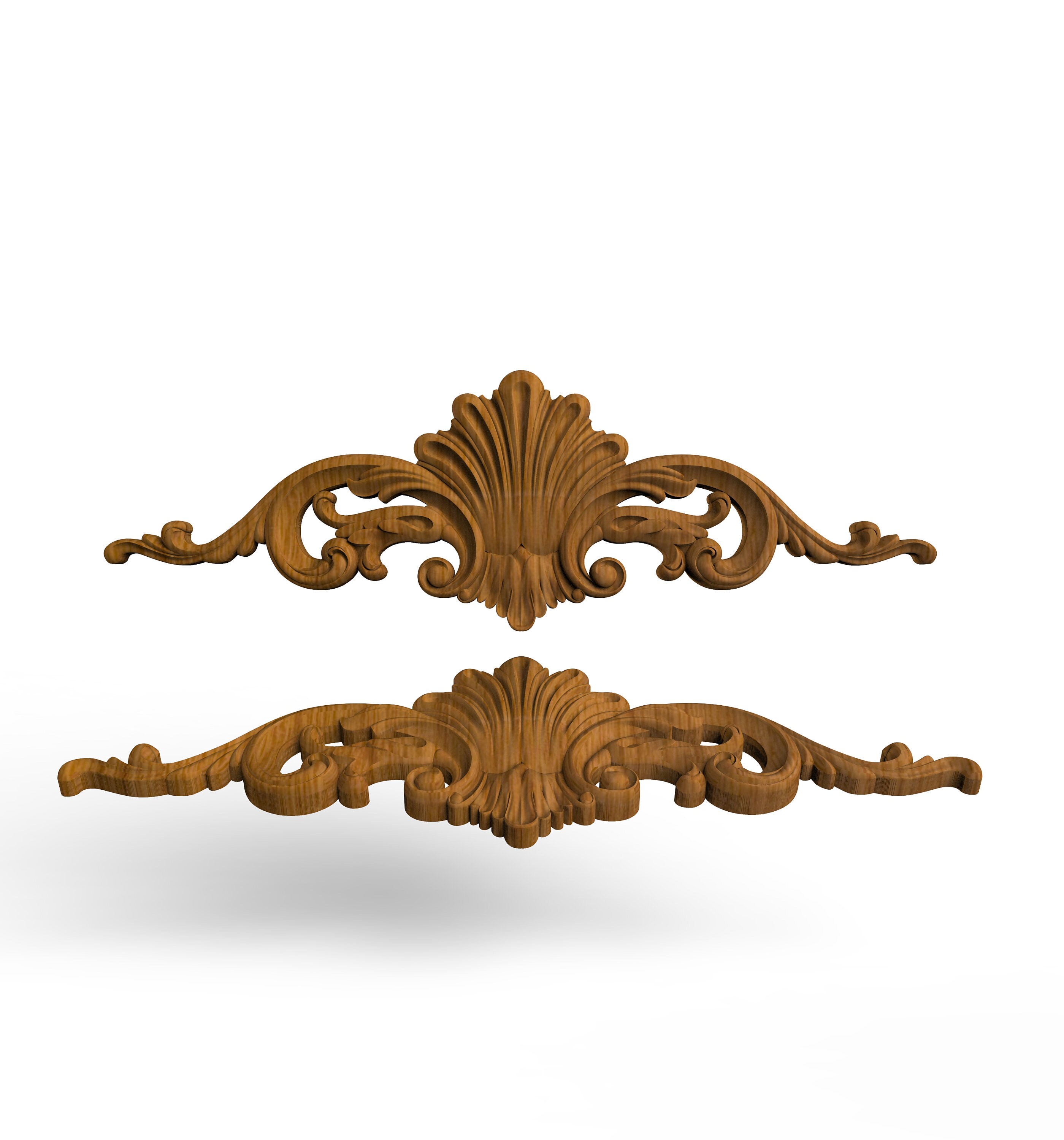 14 Furniture Wood Appliques Onlay Decor 096 Wood carved Etsy