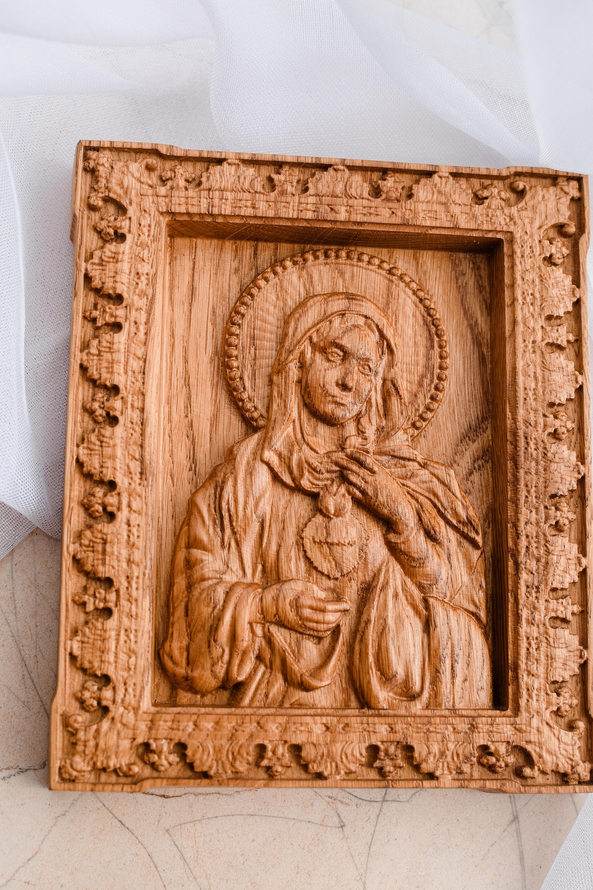 Immaculate Heart of Mary Wooden Wall Plaque Religious Home - Etsy