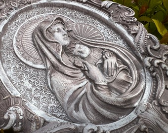 gmbp2 ○ マリア像 木彫 彫刻像 女性 オーストリア 作家作品 壁掛 楽天市場】《レーピ》欧州教会使用創業100年木彫りブランド木彫り 聖母