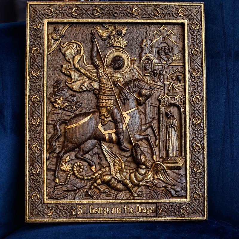 Antique Orthodox Wooden Icon - Etsy