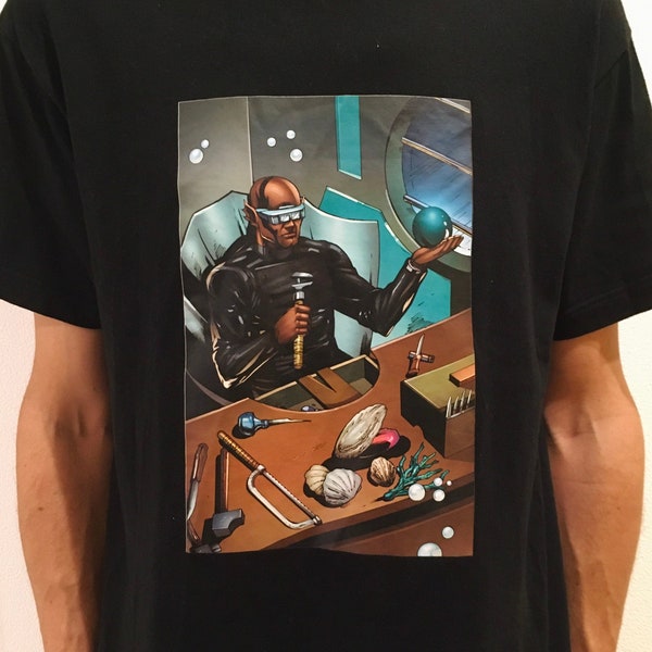 DREXCIYA T-shirt. The Drexciyan Jeweler, our shop logo designed by legendary Detroit techno artist Abdul Quadim Haqq. Underground Resistance