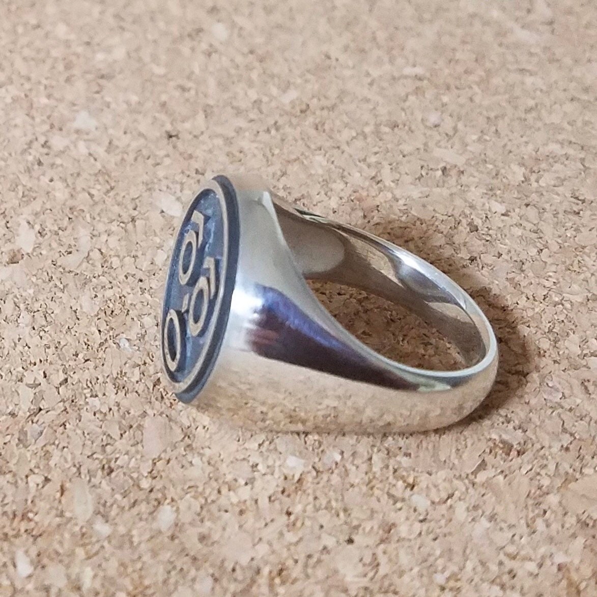 ZULU NATION Silver Ring With a Vintage Pamphlet Celebrating 